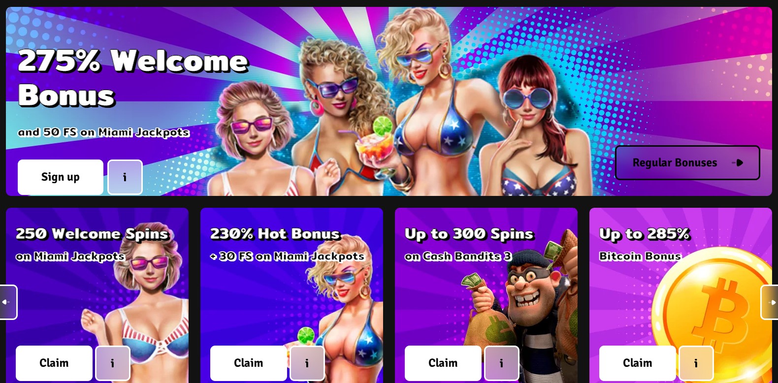 Comic Play Casino Bonuses